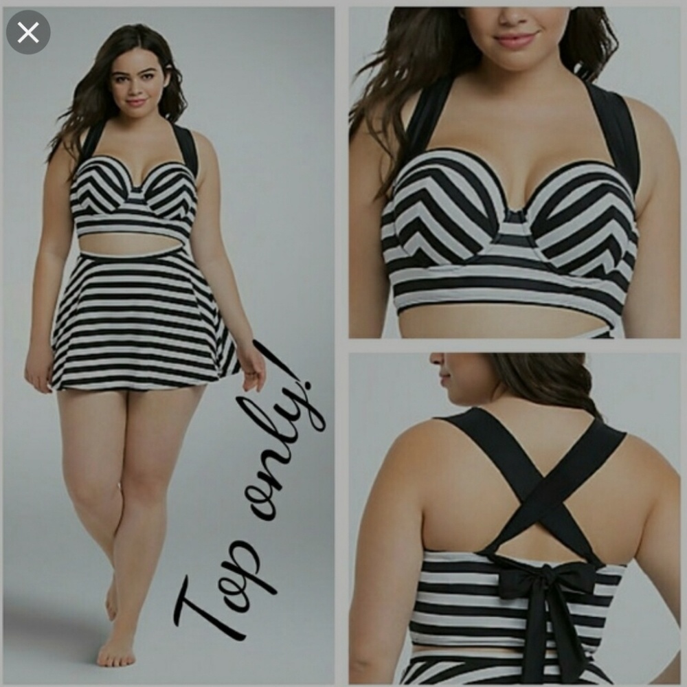 Striped Bikini Top